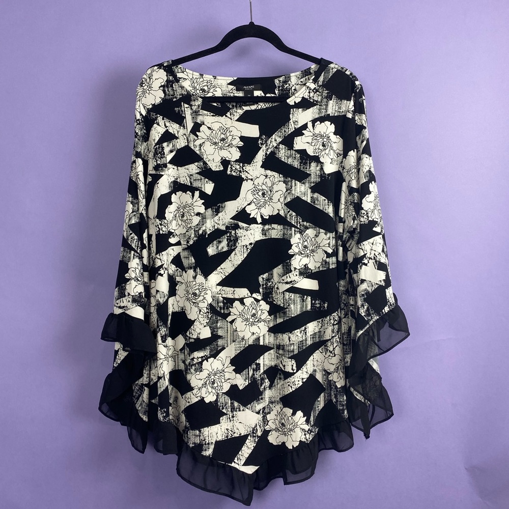 Alfani 3X Black and White Blouse